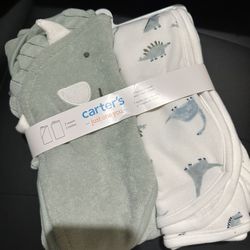 Carter’s Boys Dinosaur, 2pk Bath Towel