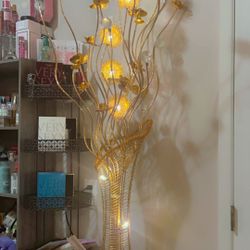 Case Lamp Tree Home Decor Base Flower Gold Luxury Pretty