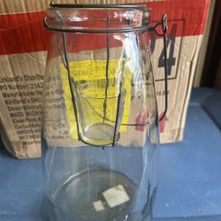 Glass Lantern With Insert Candle Holder $15