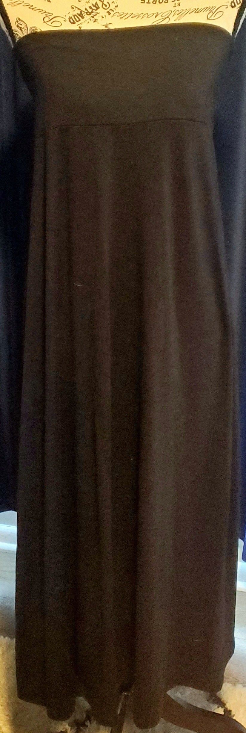 Women's Black Maxi Skirt Size XL Solid Work Extra Large Mossimo Supply Co Staple