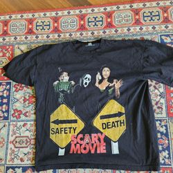 Vintage-Style "Scary Movie" Graphic T-Shirt - Horror Comedy Parody