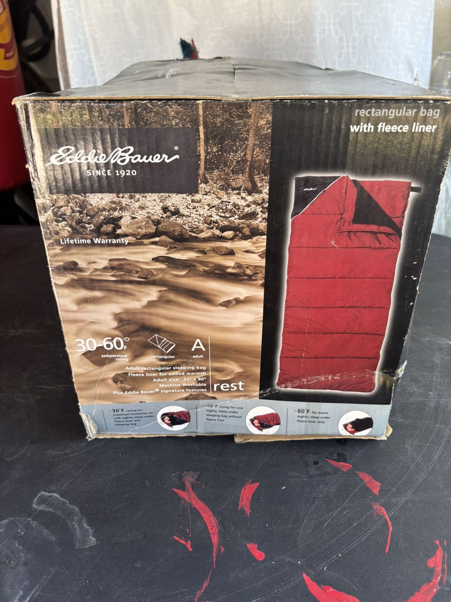 Eddie Bauer Red Sleeping Bag