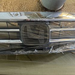 or Honda Odyssey 2011-2013 Front Upper Black Chrome Molding Trim Grill Grille