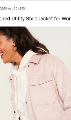 Soft Brushed Utility Shirt Jacket From Old Navy