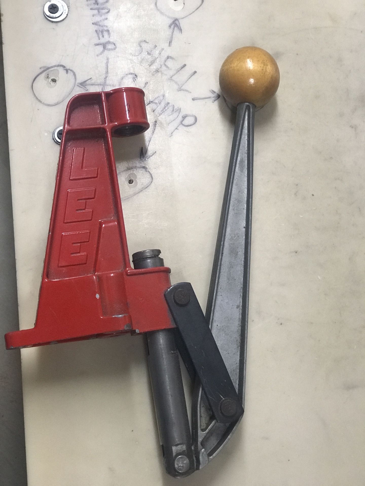 used LEE single stage reloading press