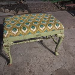 Vintage Upholstered Bench