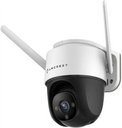 Amcrest 4MP Outdoor PT WiFi IP Camera Pan Zoom (Digital 16x) SmartHome WiFi Camera Security Speed Dome, Motorized Tilt, 98ft Nightcolor, (2.4Ghz), 107