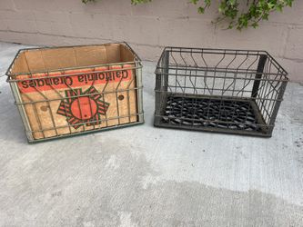 Alta Dena wire milk crate 