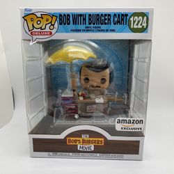 Funko POP! Deluxe: The Bob’s Burgers Movie #1224 Bob with Burger Cart (Amazon Exclusive)