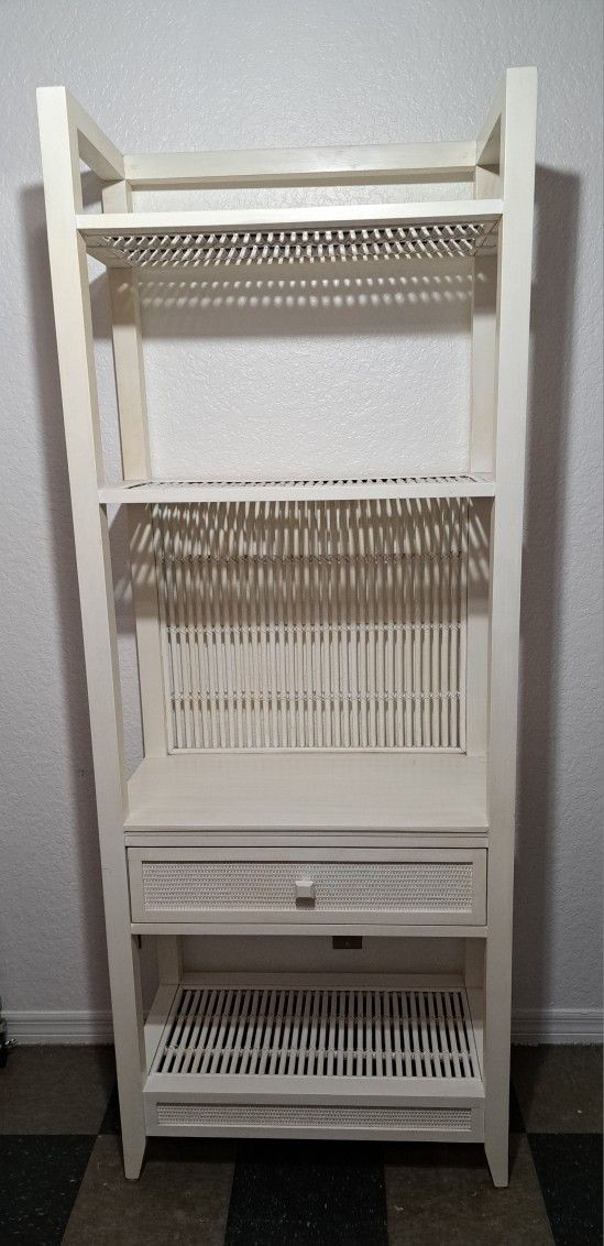 Braxton Culler White Book Case With Draw