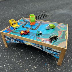 Train Table With Cars And Trucks