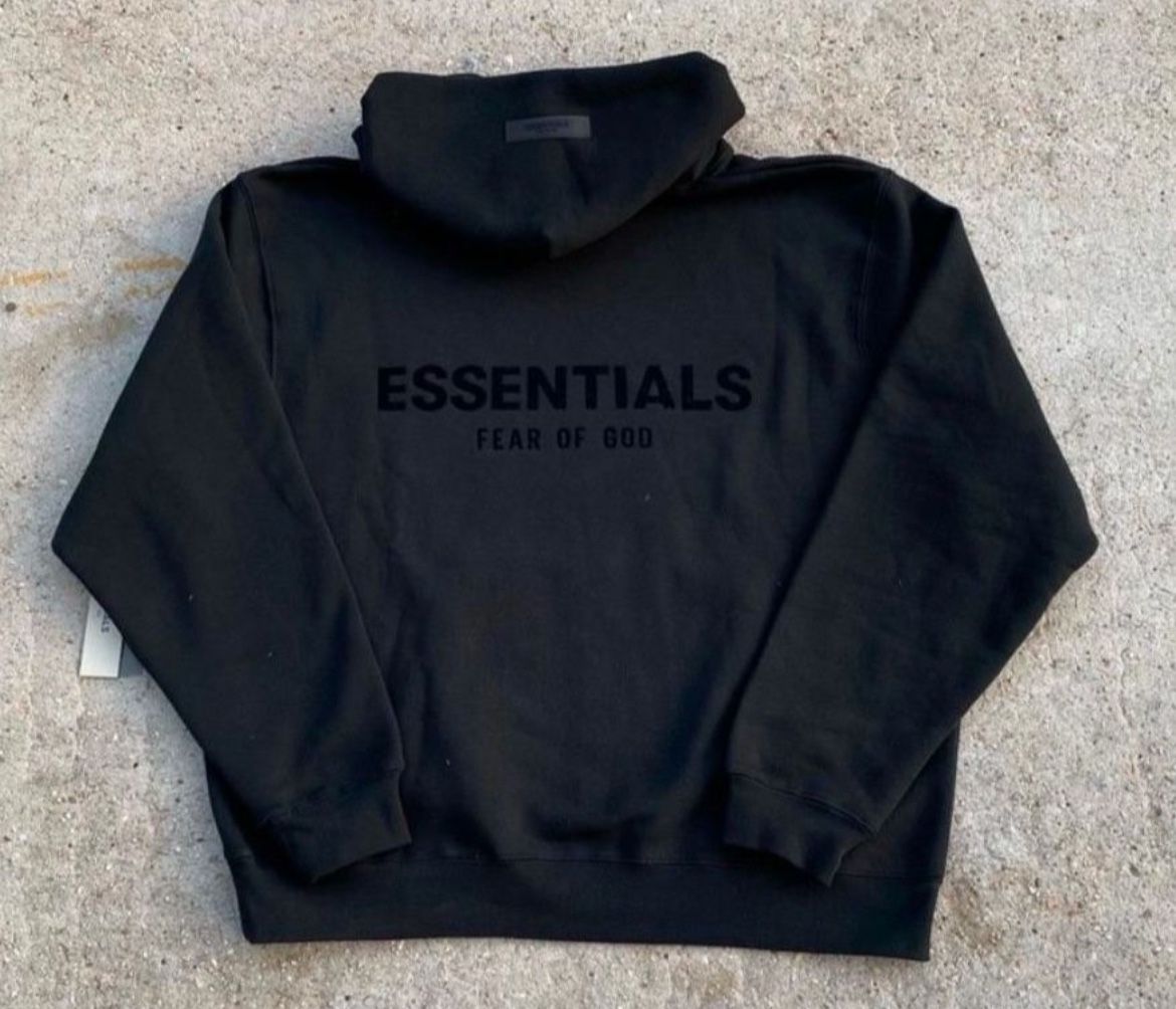 Black Essentials hoodie
