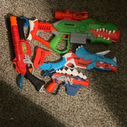 4 Diffrent Nerf Guns