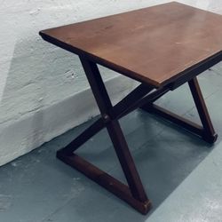 Antique wooden writing / computer / company desk with pull out drawer