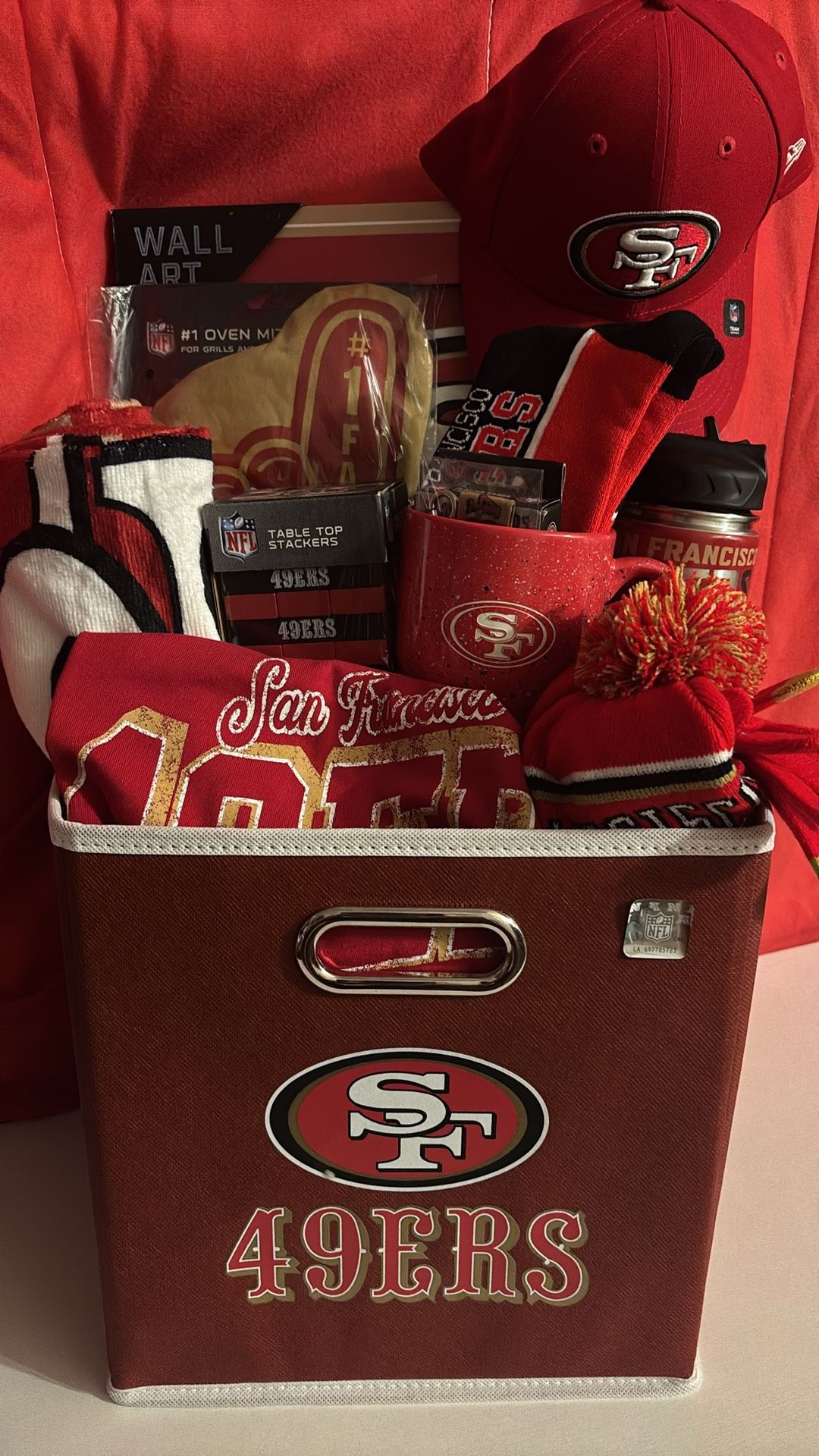 πβ€οΈ Exclusive Premium SF 49ers faithful Fan Basket π