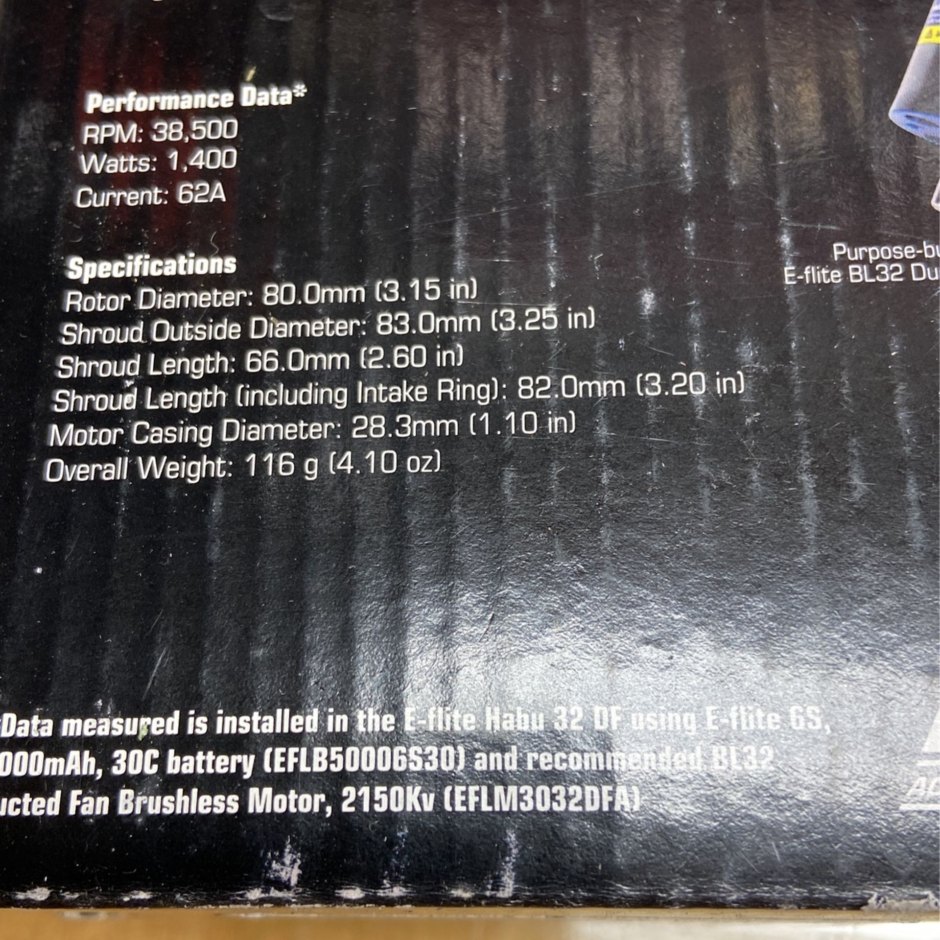 RC Airplane e flight duct fan and Motor new in the box