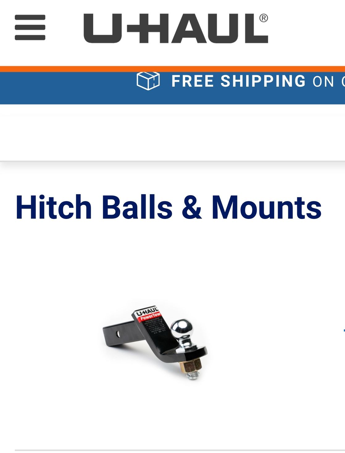Uhaul Ball Mount