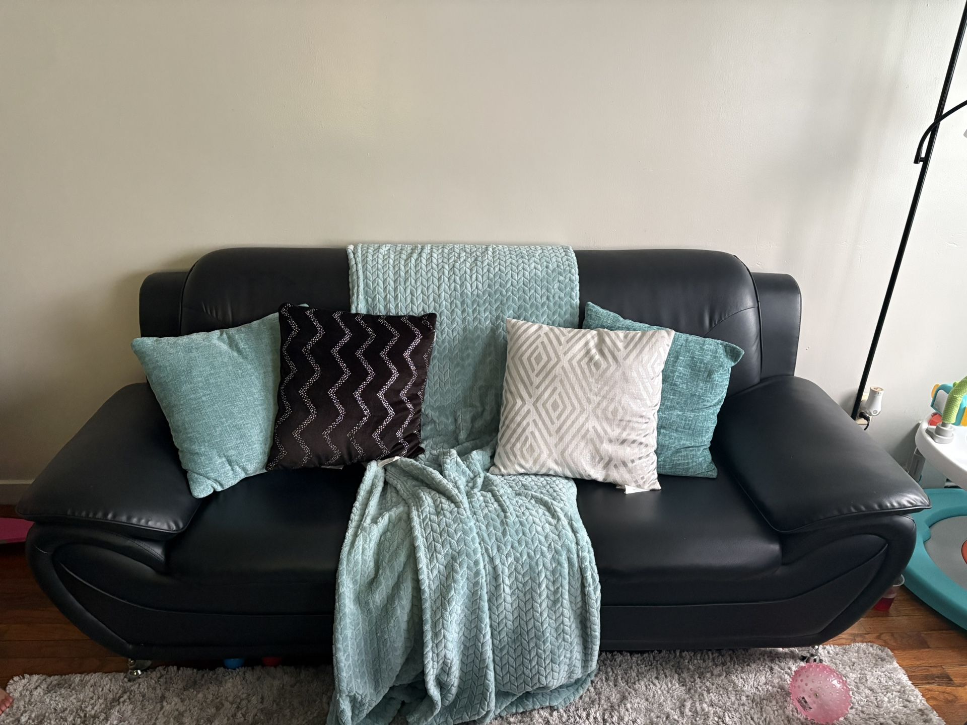 Black Leather Couches