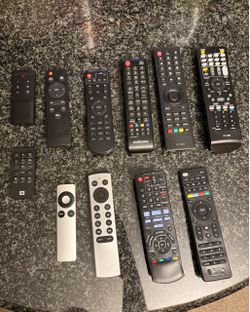Lot of 11 Assorted Remote Controls – Replacements & Spares