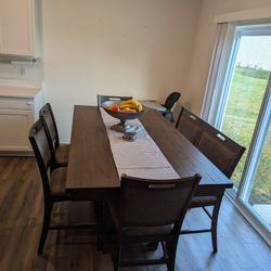 Dining Table Set With Bench And Cabinet(Near New)