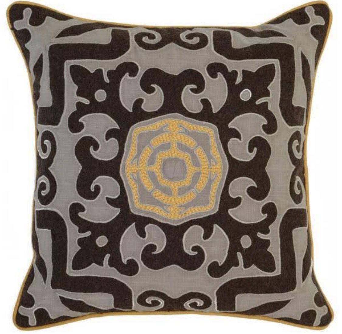 Two Matching Large Down and Feather Filled Throw Pillows