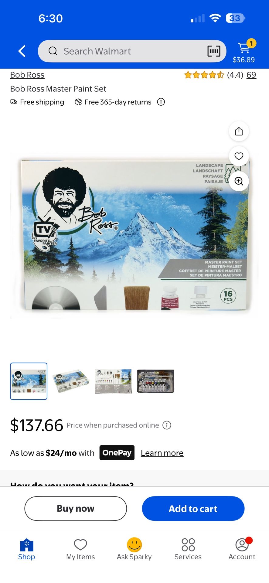 Bob Ross 16 Piece master paint Set (New Open Box)