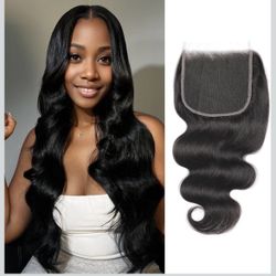 5x5 HD Lace Closure Body Wave Brazilian Raw Human Hair 16”  #6