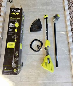 RYOBI 40V Weed Eater String Trimmer EXPAND-IT Attachment Capable
