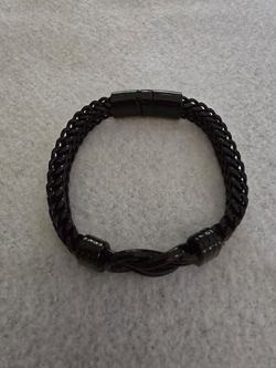 Stainless Steel Double Row Buckle Bracelet 