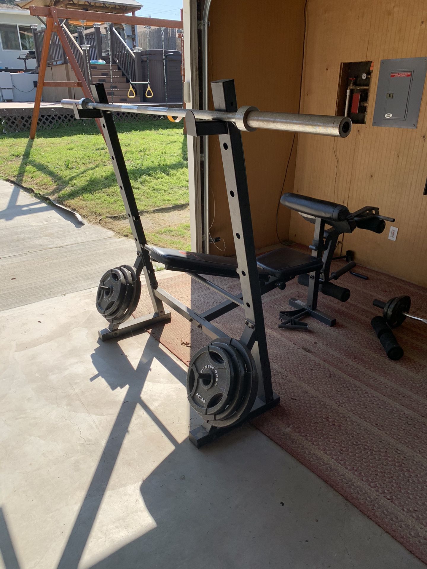 Squat rack/bench press