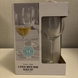 Martha Stewart Vivica 4-piece Stemmed Wine Glass Set