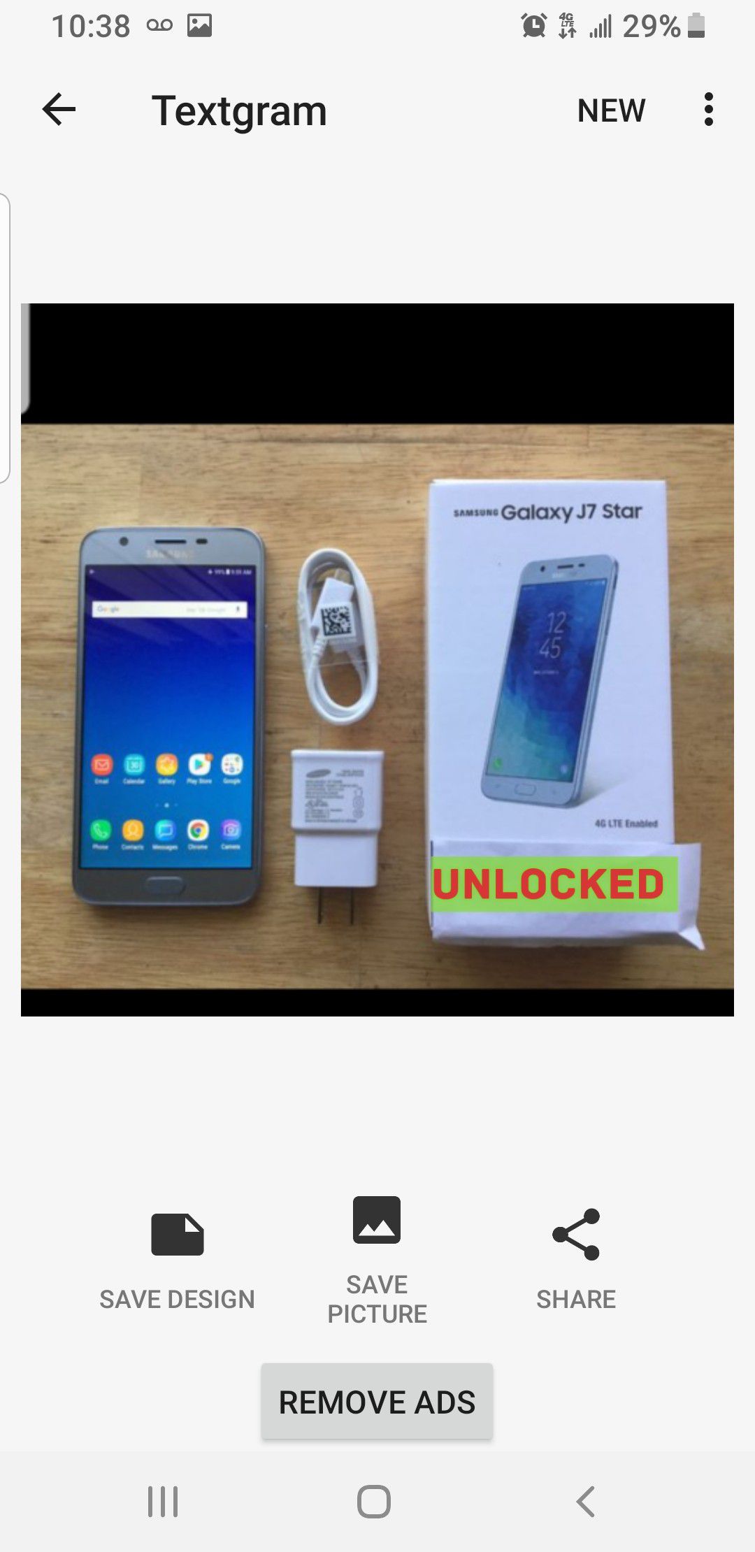 Samsung Galaxy J7 star brand new unlocked