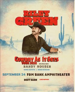 Riley Green- Sept. 24