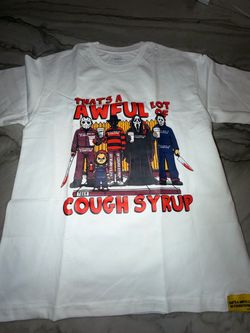Horror Characters Graphic T-Shirt White