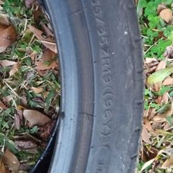 255/35/19 Michelin Tire Only One Left