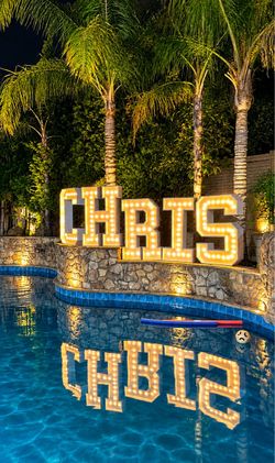 CHRIS Marquee Letter Lights Set