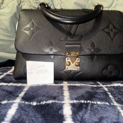 Louis Vuitton Purse Empreinte Monogram Giant Madeleine MM Black