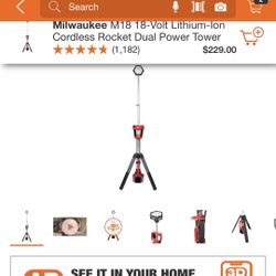 New Milwaukee Rocket Dual Power Tower (Tool only)