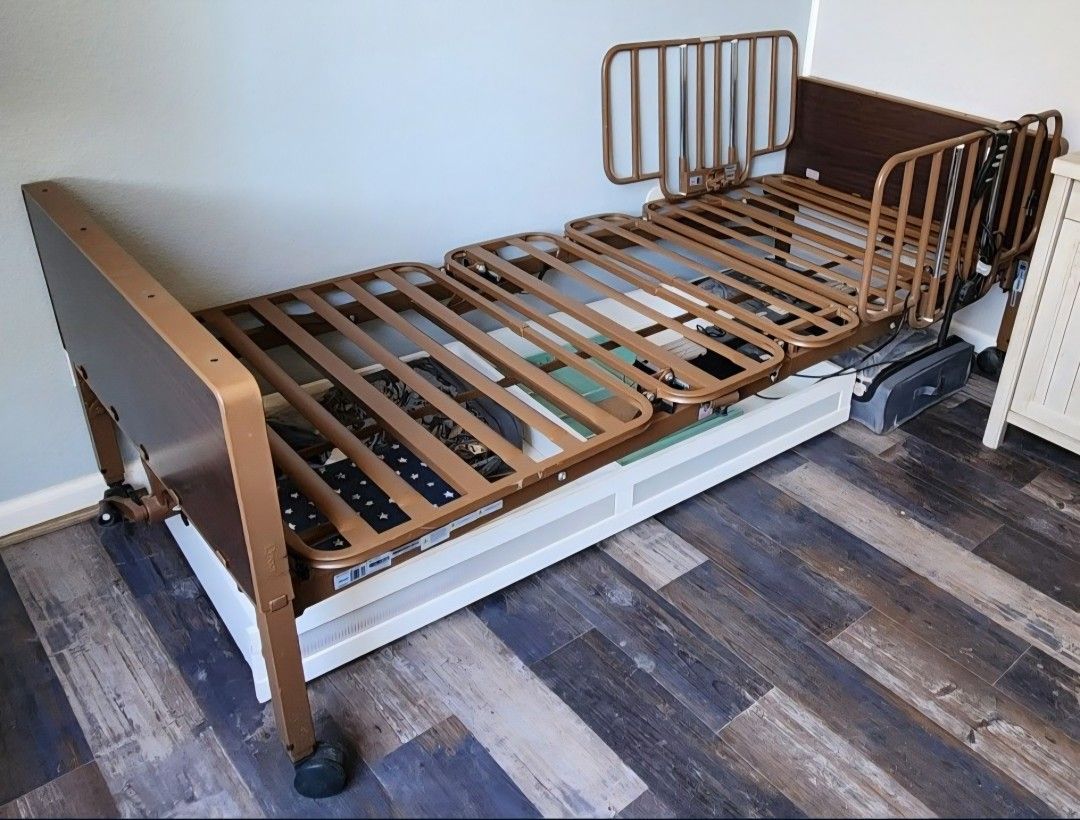 Medical Twin Half-rail Bed
