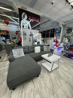Sectional grey . $53 down