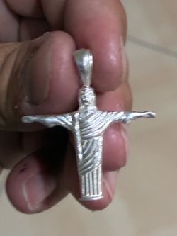 925 Sterling Silver Jesus Pendant