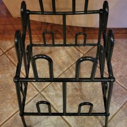 Yaffa Vintage 80s Black Plastic Shoe Rack