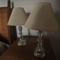 Boudoir Lamps, 2. 16 Inches Tall. Shade Is 10 Inches Wide. $50 FOR THE PAIR