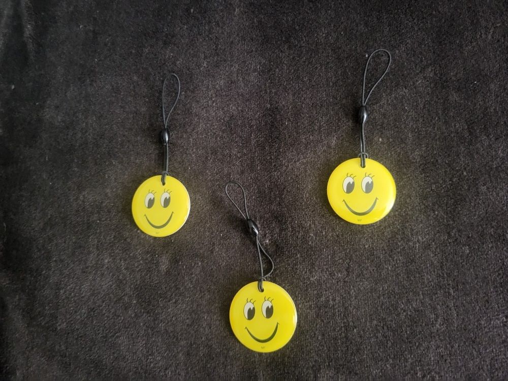 Brand New Yellow Smiley Face Cell Phone Charms! 3 Available! $3 Each Or $7 For The Lot!