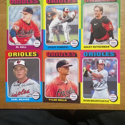 BALTIMORE ORIOLES 17 CARD LOT 