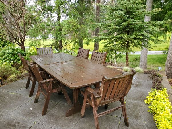 7 Piece Jensen Jarrah Patio Set for Sale in Snoqualmie, WA - OfferUp