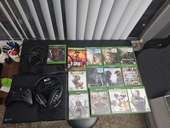 Xbox One Console Bundle with 12 Games and Headset