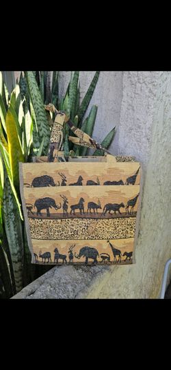 Benjamin Jordan African Wildlife Tapestry Bag