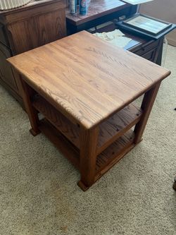 Solid Oak Side Table