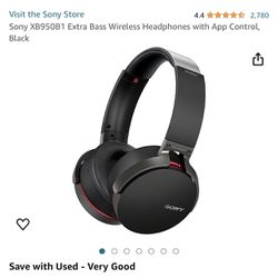 Sony Mdr-Xb950n1 Extra Bass Wireless Noise Cancelling Over The Ear Headphones